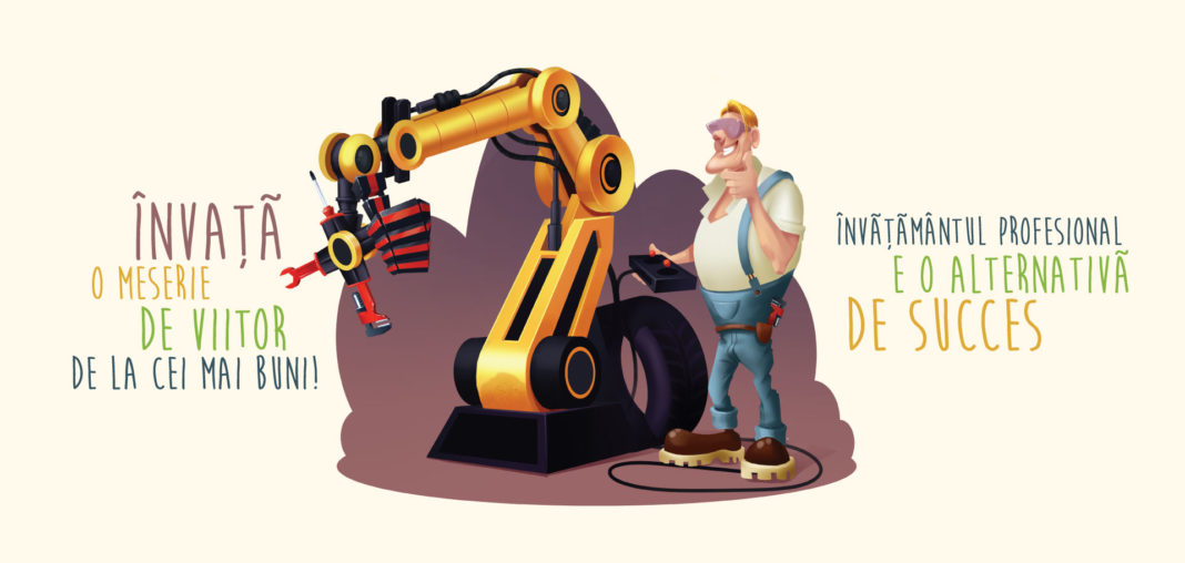 O “caravană a meseriilor” pentru prezentarea avantajelor unui traseu profesional