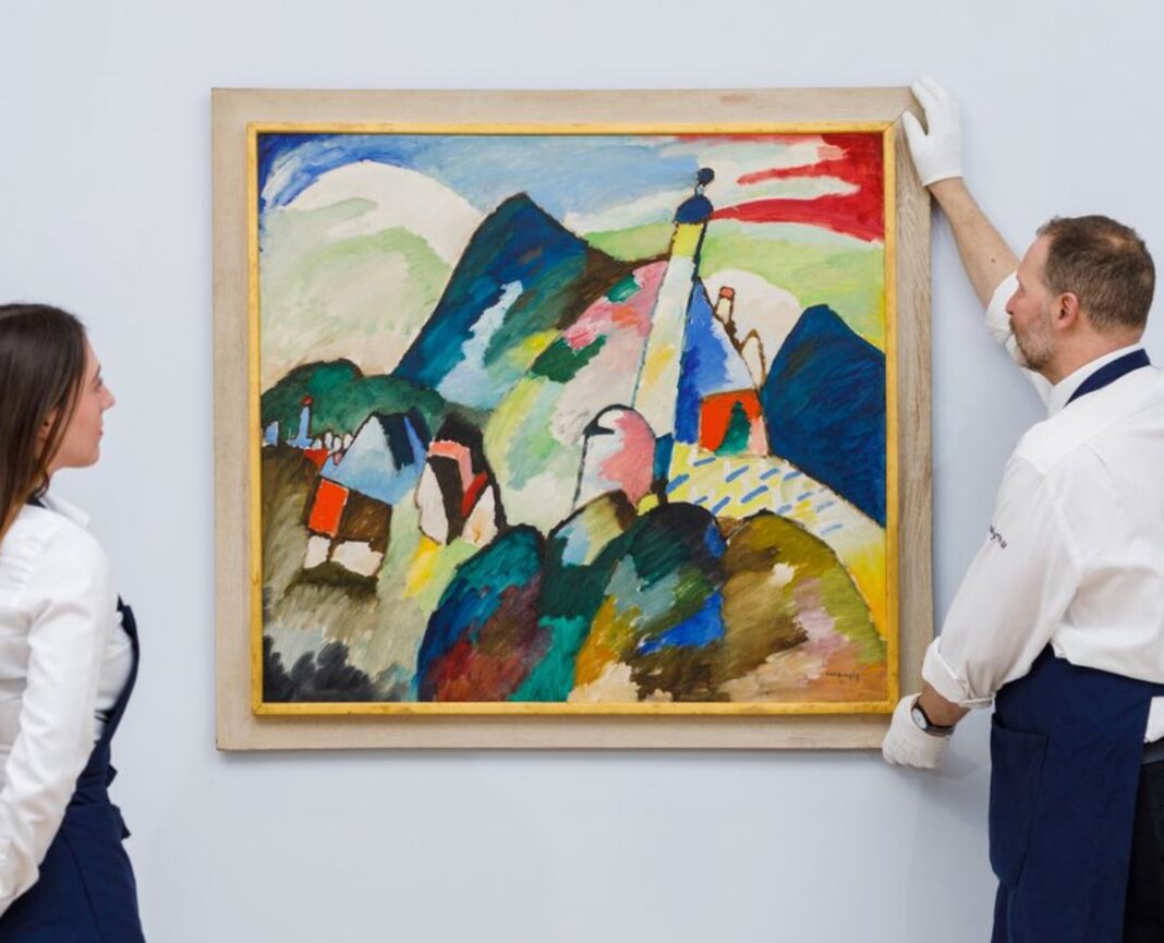 Murnau Mit Kirche II a pictorului Vasili Kandinski s-a vândut pentru 42 milioane euro