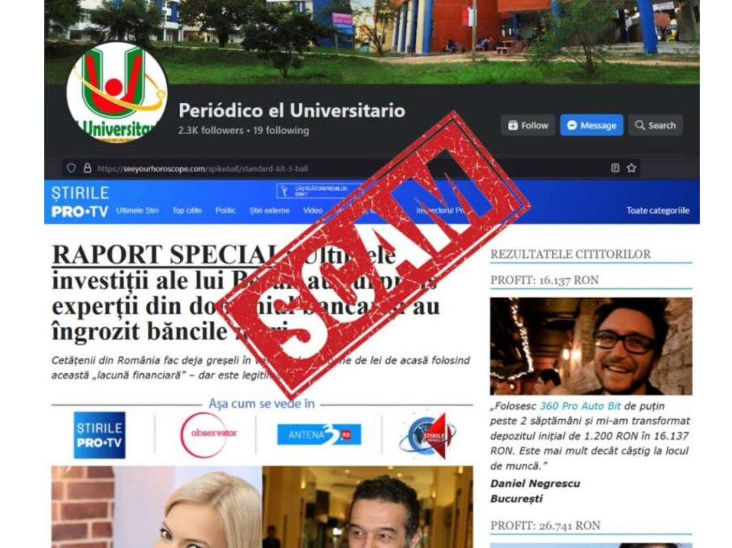 Atenție! Fraudă pe internet cu imaginea StirileProTV, anunță Directoratul Naţional de Securitate Cibernetică