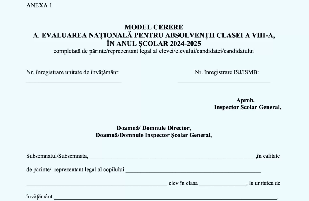 model-cerere-egalizare-de-sanse-evaluare-nationala-2025