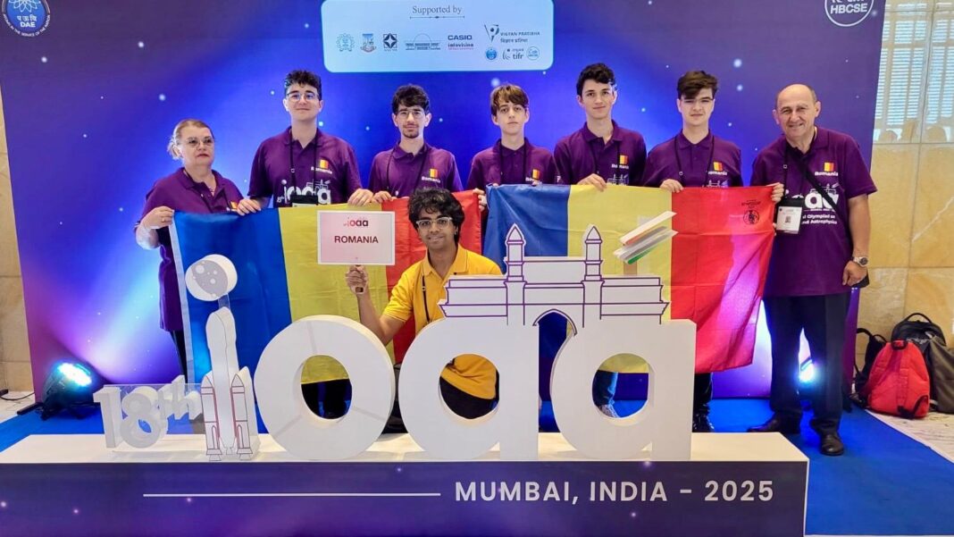Elevii români, patru medalii de aur la Olimpiada Internațională de Astronomie 2025 din Mumbai