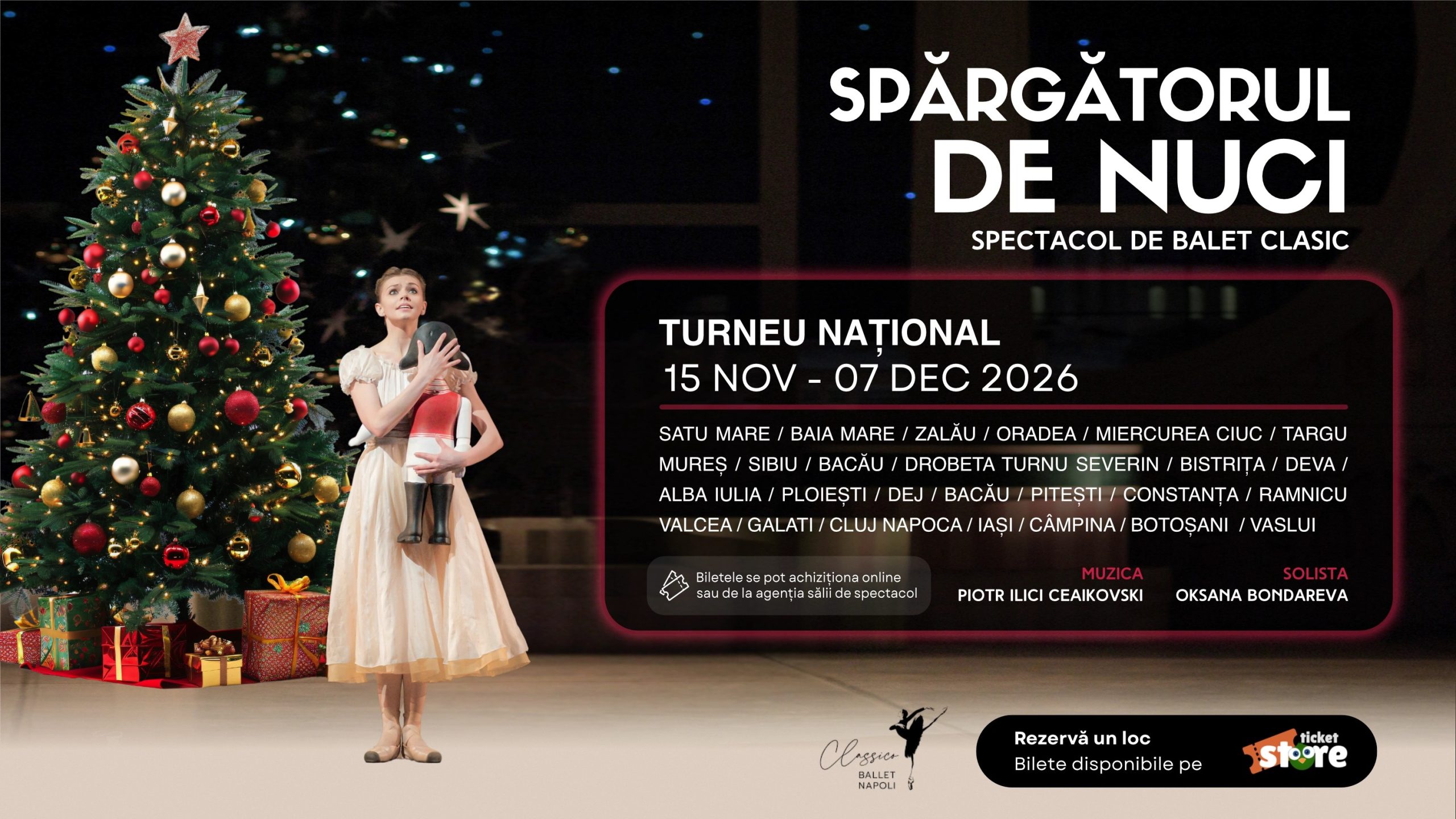 Poza pentru articolul Turneu național de balet „Spărgătorul de Nuci” 2026 – spectacolul magic al iernii ajunge în marile orașe din România